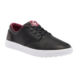 Travis Mathew Cuater Mens Wildcard Golf Shoe US 9.5 Black Leather Sneaker NIB